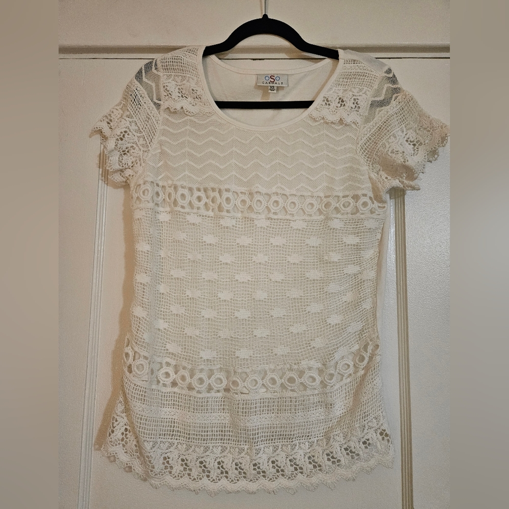 Crochet Front Top Size XS